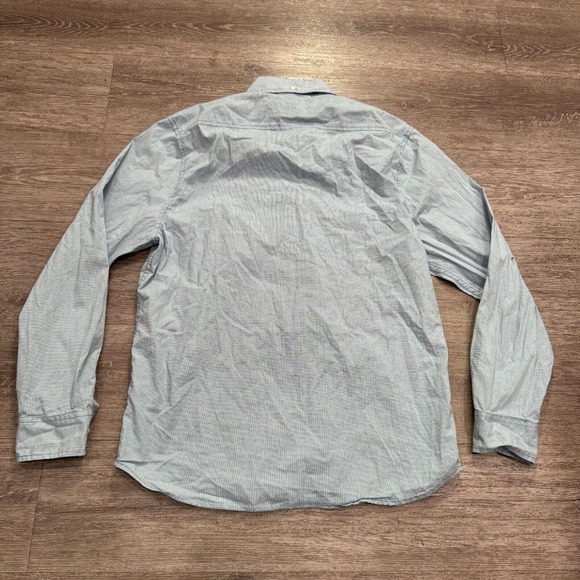 Chubbies Shirt Mens Large Blue Long Sleeve Button Up Cotton Check Casual Adult - Picture 6 of 9